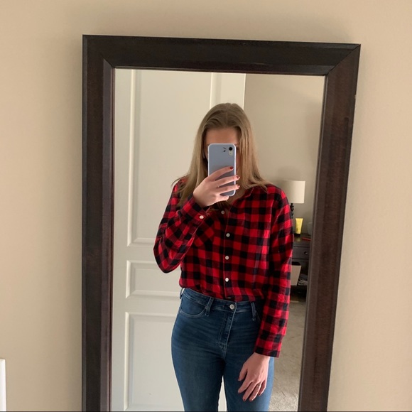 Old Navy Checkered Flannel - Picture 1 of 4